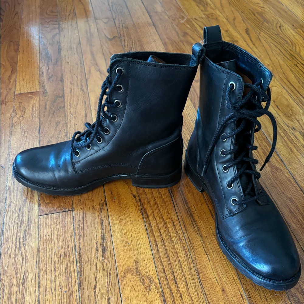 Frye Lace Up “Natalie” Boots